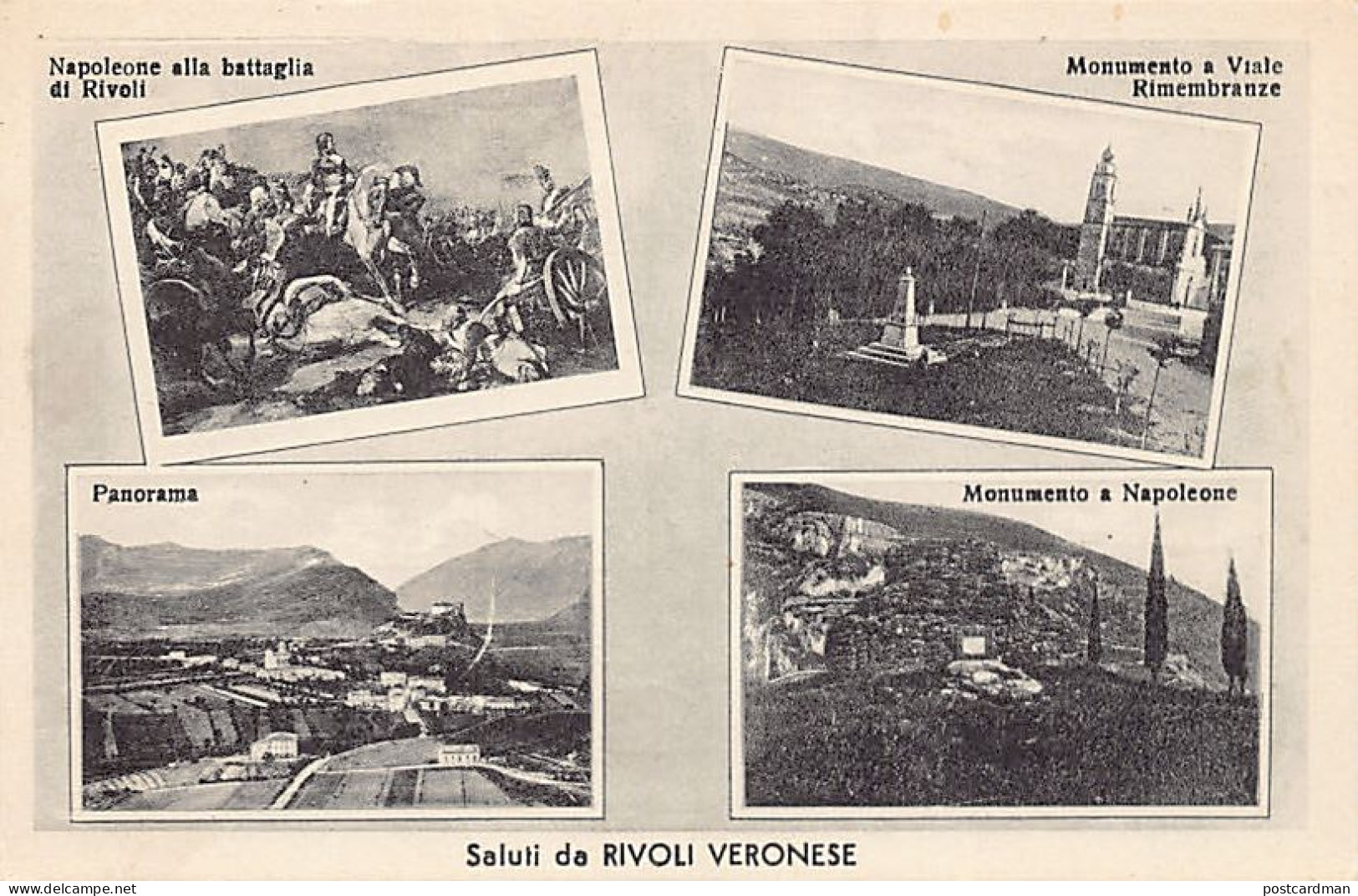 Italia - RIVOLI VERONESE (VR) Monumento A Viale Rimenbranze - Napoleone Alla Battaglia Di Rivoli - Panorama - Monumento  - Andere & Zonder Classificatie