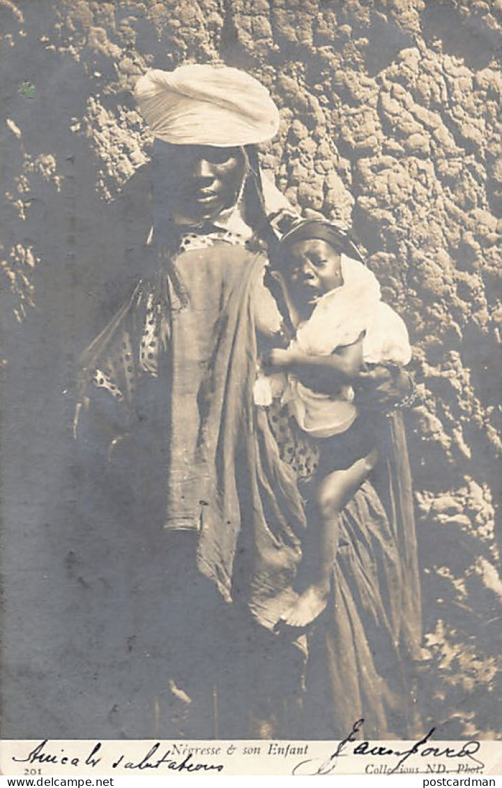 Algérie - Négresse Et Son Enfant - Ed. ND Phot. Neurdein BROMURE 201 - Frauen