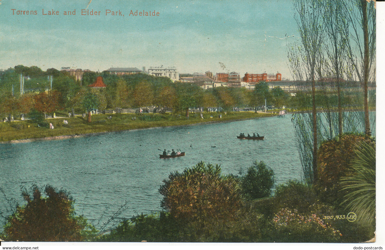 PC34165 Torrens Lake And Elder Park. Adelaide. Valentine - Wereld