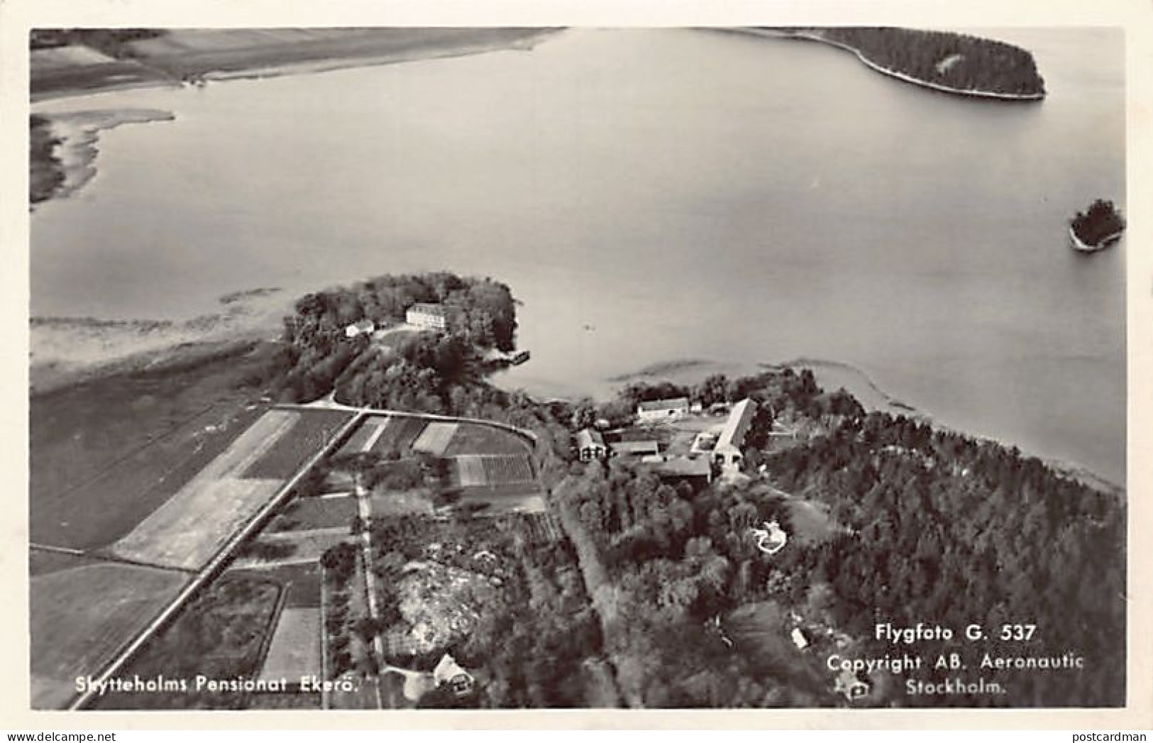 SVERIGE Sweden - EKERÖ - Skytteholms Pensionat - Fligfoto - Publ. A.B. Aeronautics 537 - Suède