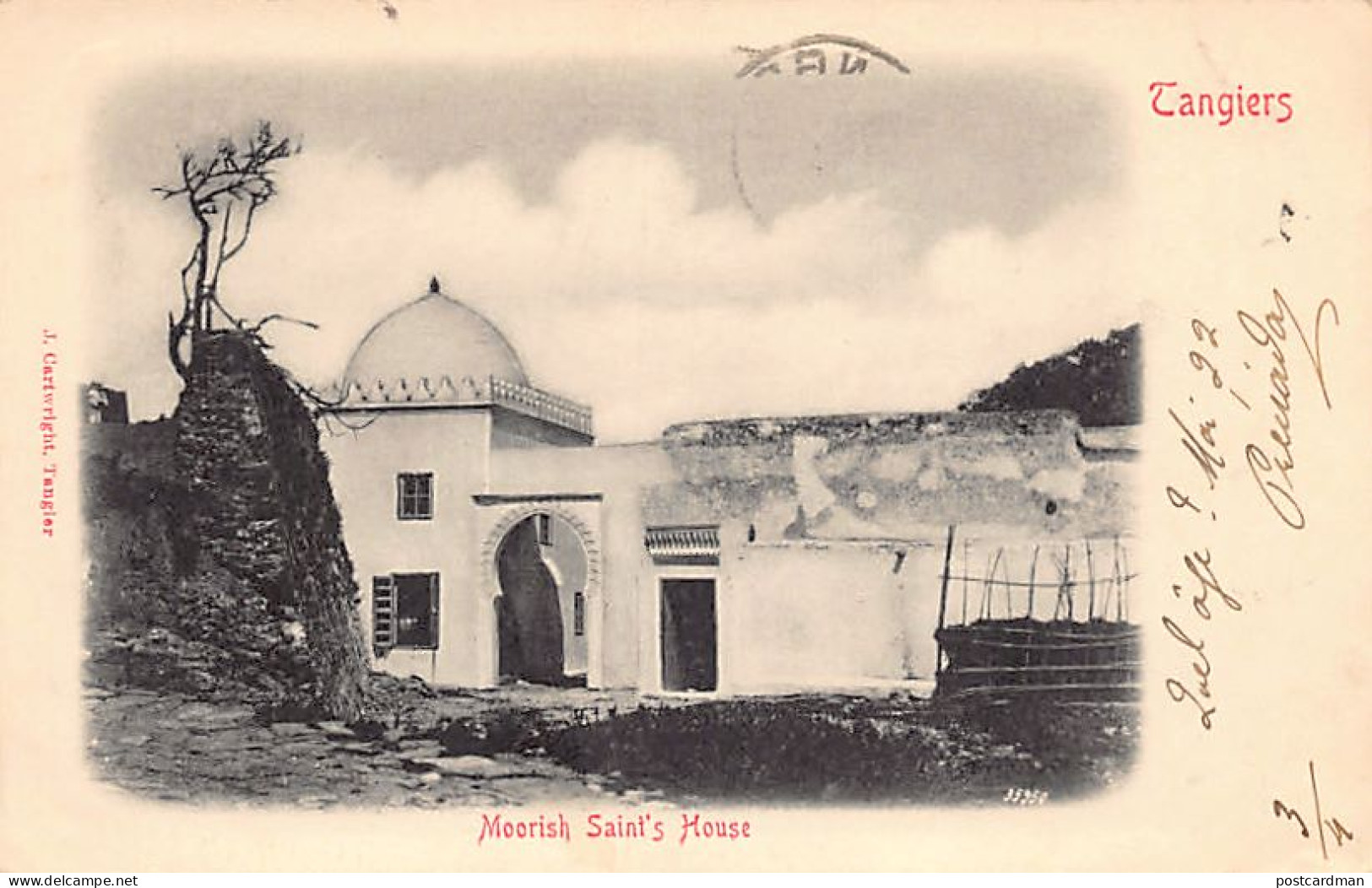 Maroc - TANGER Tangier - Moorish Saint's House - Marabout - Ed. J. Cartwright  - Tanger