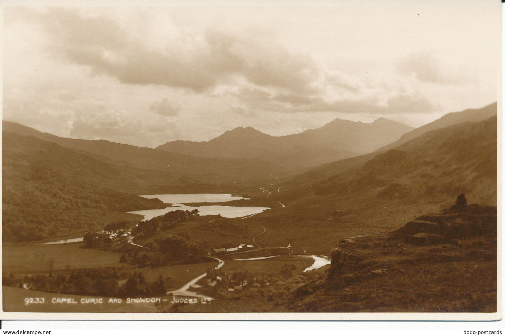 PC34535 Capel Curig And Snowdon. Judges Ltd. No 9233. RP - Wereld