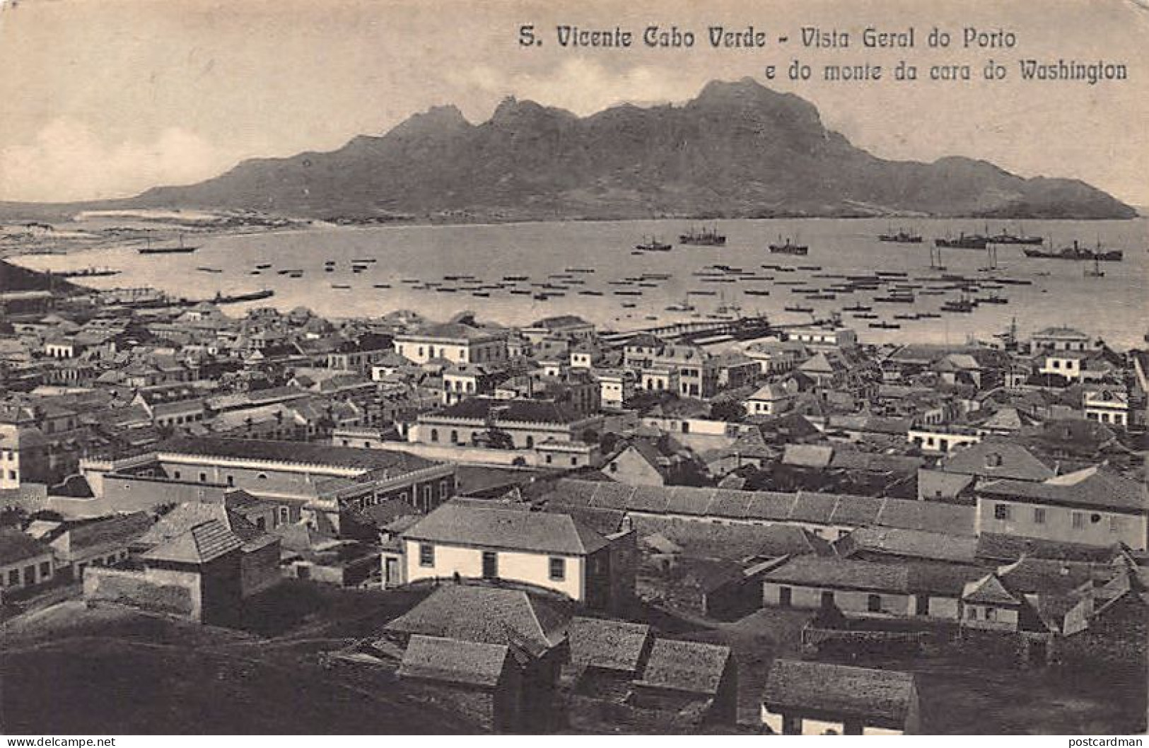 Cabo Verde - São Vicente - Vista Geral Do Porto E Do Monte Da Cara Do Washington - Ed. Giuseppe Frusoni 3158 - Cape Verde