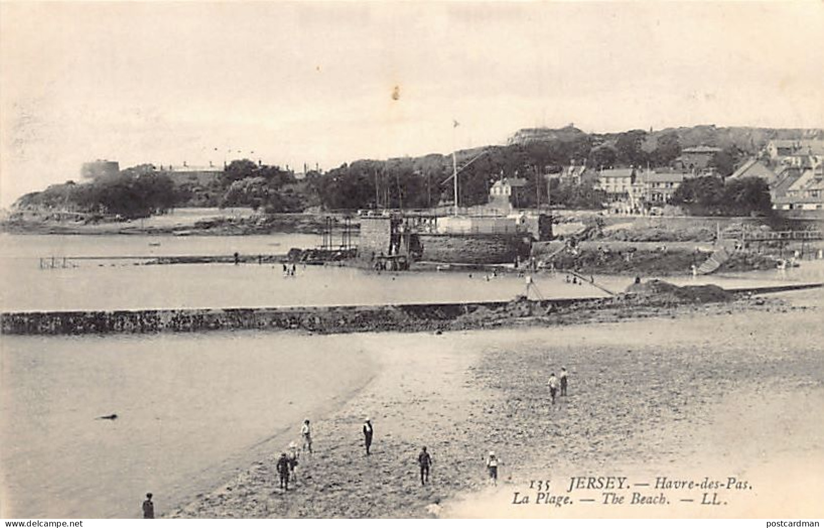 Jersey - Havre Des Pas - The Beach - Publ. L.L. Levy 125 - Other & Unclassified