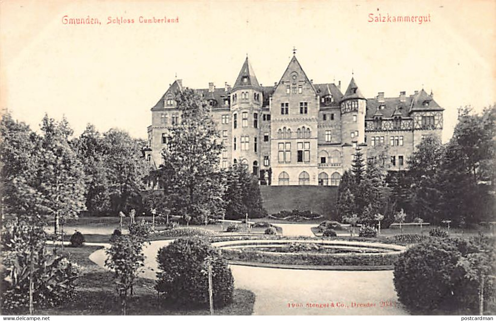 GMUNDEN (OÖ) Schloss Cumberland - Verlag Stengel & Co. 2633 - Gmunden