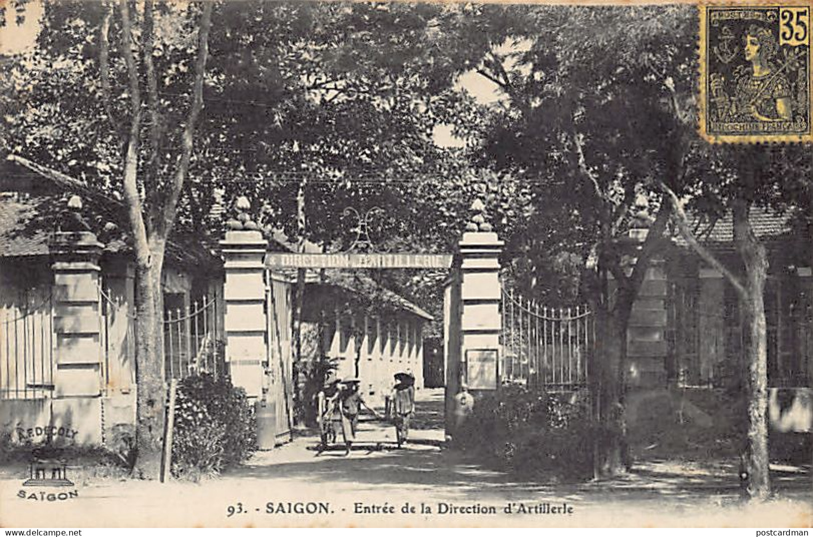 Viet-Nam - SAIGON - Entrée De La Direction D'artillerie - Ed. A. F. Decoly 93 - Viêt-Nam