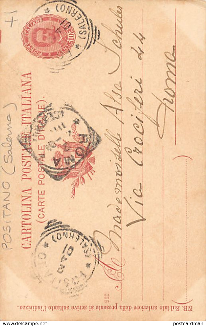 POSITANO (SA) Cartoline Foto Anno 1901 - Andere & Zonder Classificatie