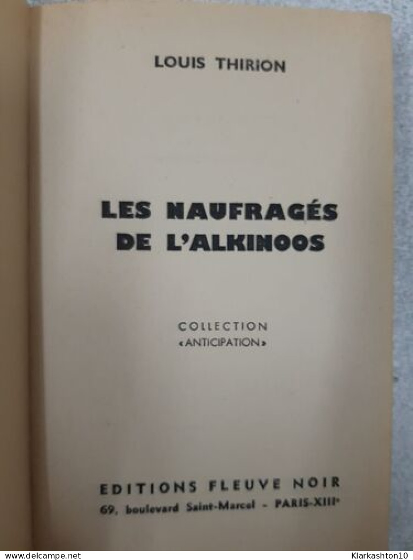 Les Naufragés De L'alkinoos - Other & Unclassified