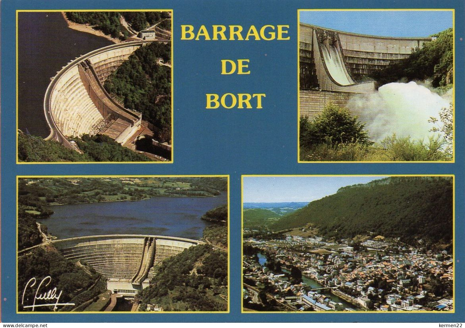 CP 19 BARRAGE DE BORT LES ORGUES - Autres & Non Classés