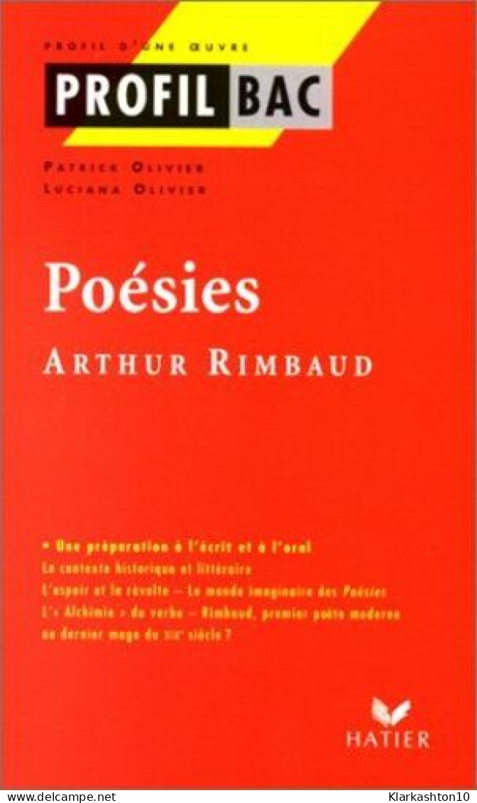 Profil D'Une Oeuvre: Rimbaud - Sonstige & Ohne Zuordnung