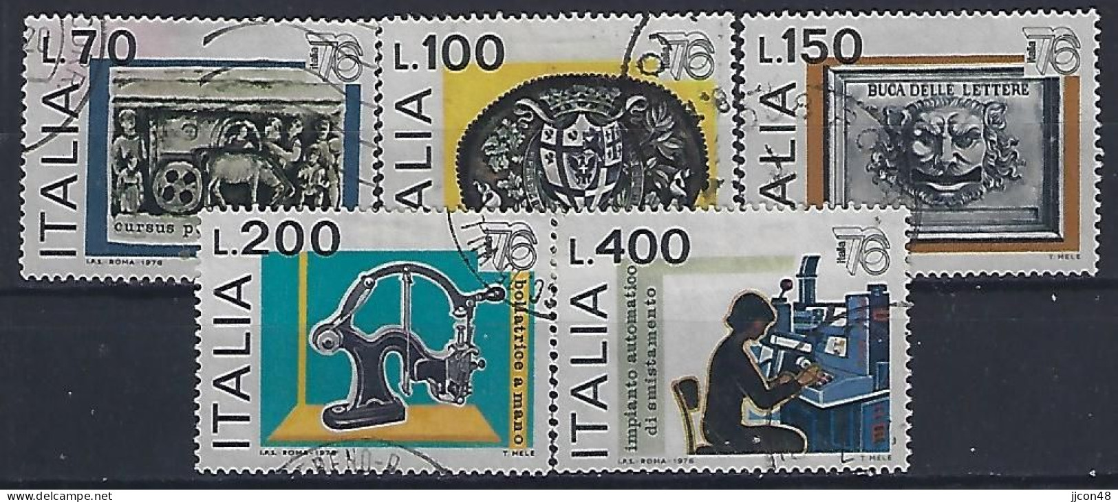 Italy 1976  "ITALIA `76"  (o) Mi.1541-1545 - 1971-80: Used