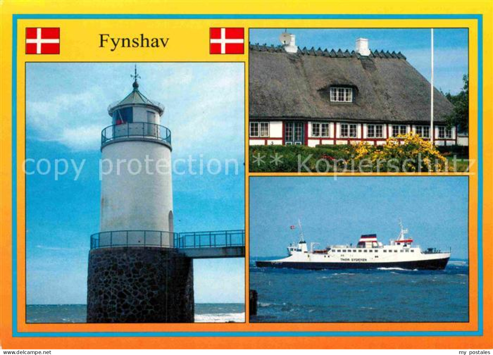 72876961 Fynshav Leuchtturm Reethaus Personenschiff Fynshav - Danimarca