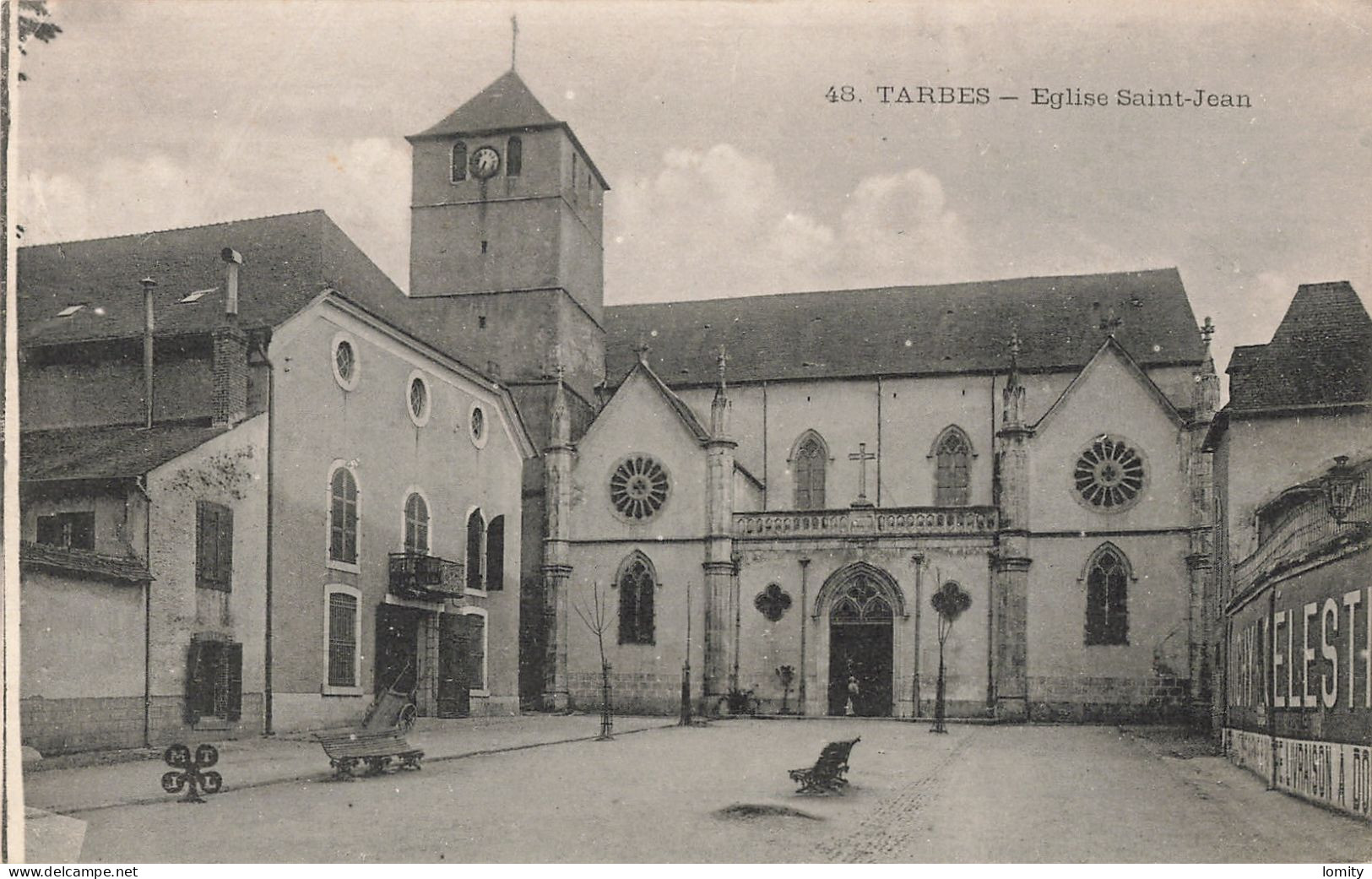 65 Tarbes église Saint Jean CPA - Tarbes