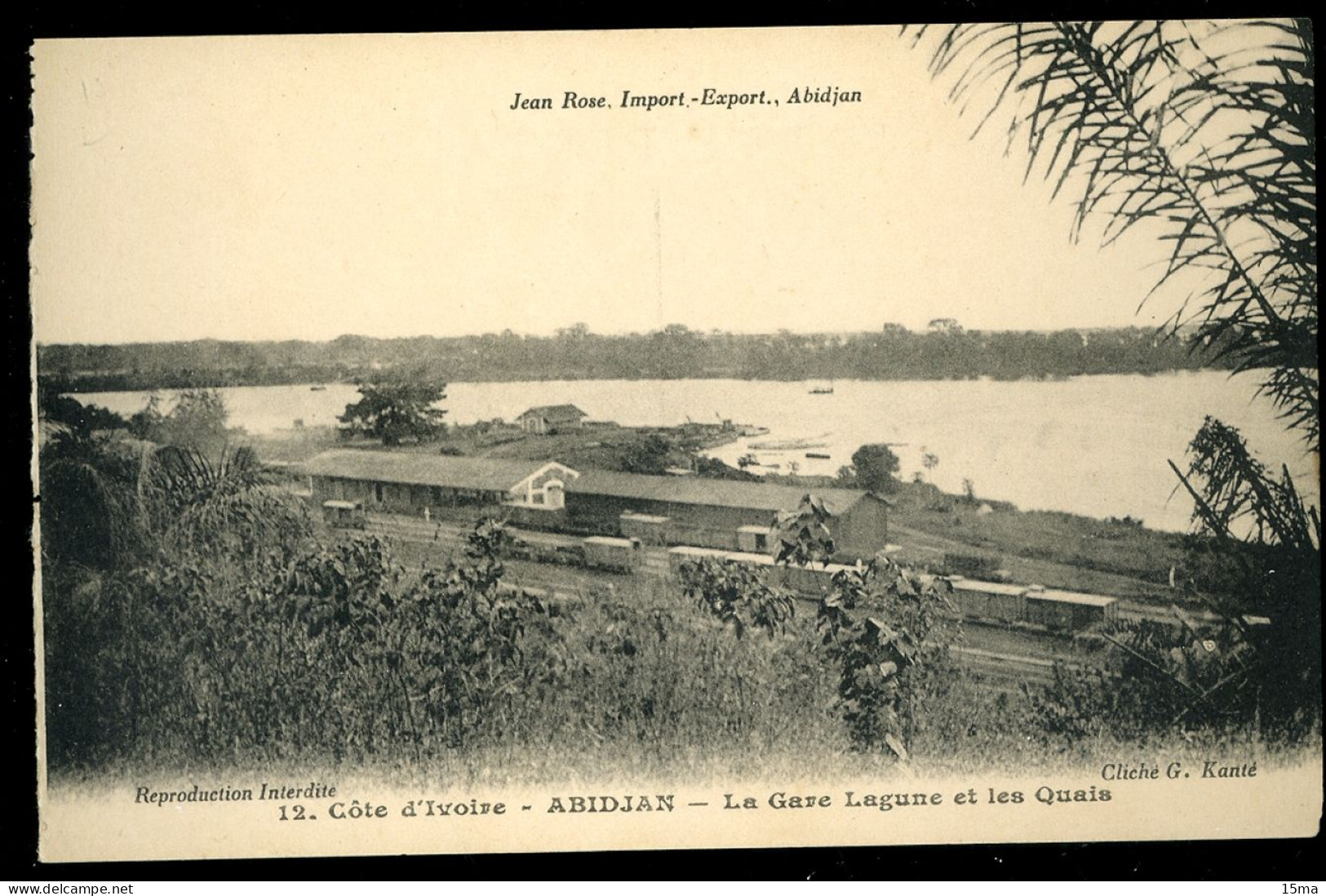 Cote D'Ivoire ABIDJAN La Gare Lagune Et Les Quais Kanté Jean Rose - Elfenbeinküste