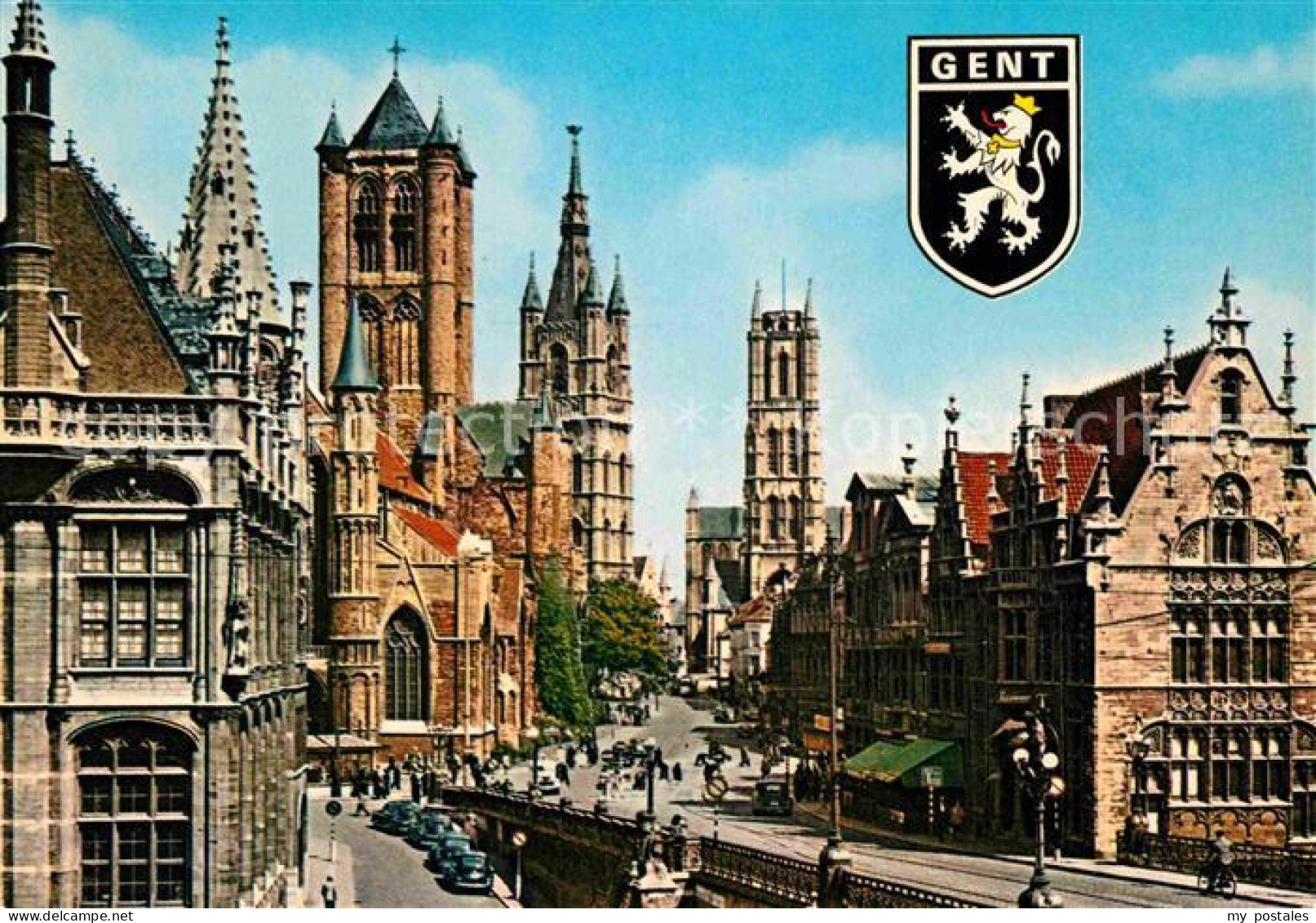 72875791 Gent Gand Flandre St Nicolai Kirche Belfried St Bavo Kathedrale Wappen  - Gent