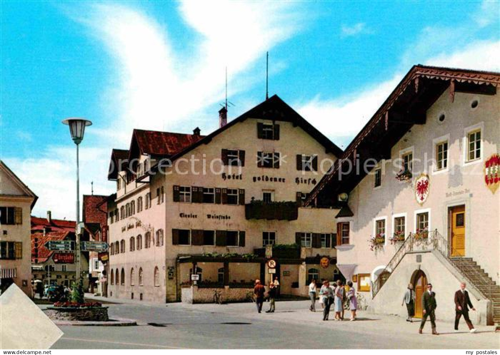 72875746 Reutte Tirol Ortsmotiv Mit Hotel Gemeindehaus Reutte - Otros & Sin Clasificación