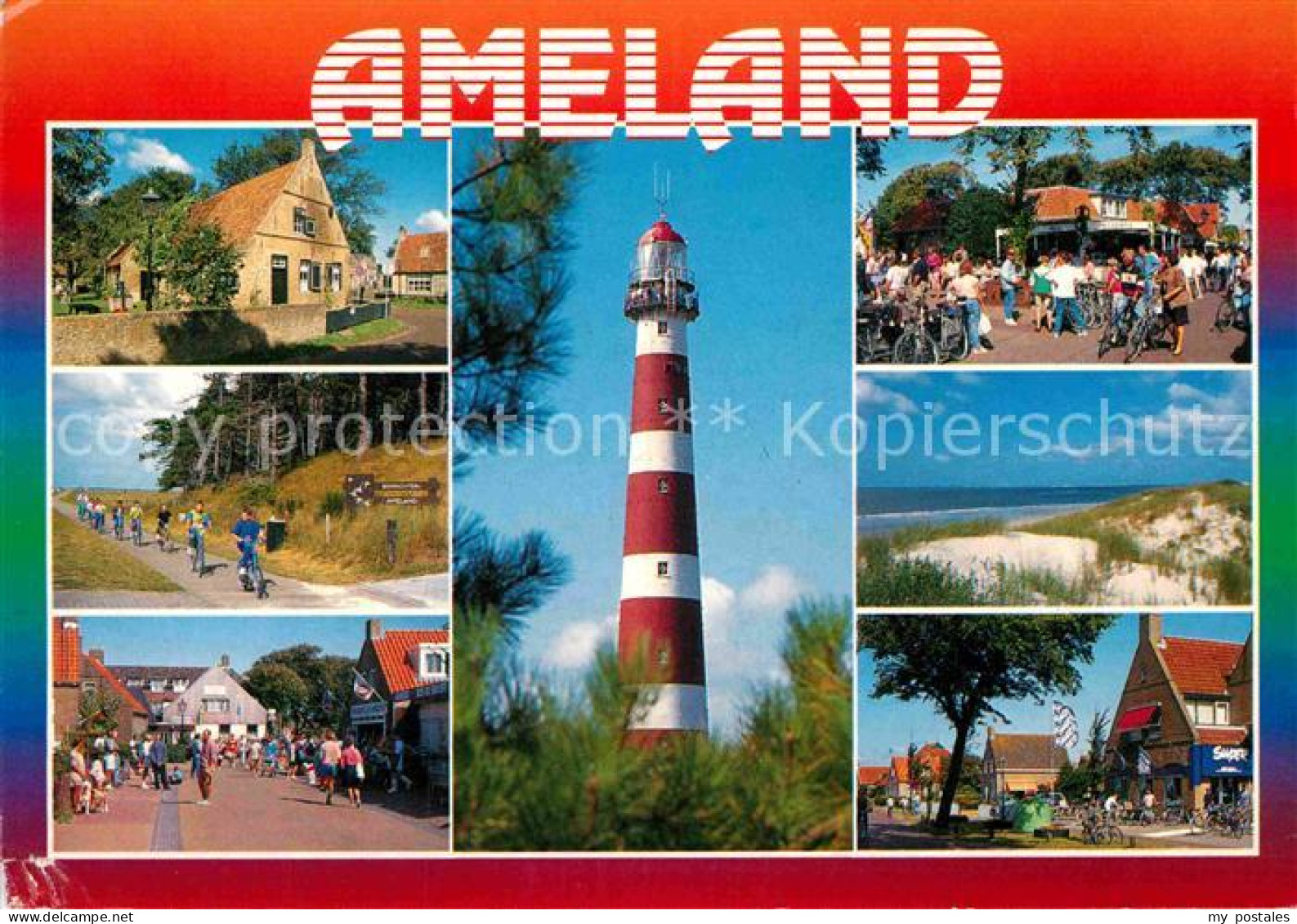 72875701 Ameland Teilansichten Radfahren Promenade Duehnen Leuchtturm Ameland - Andere & Zonder Classificatie