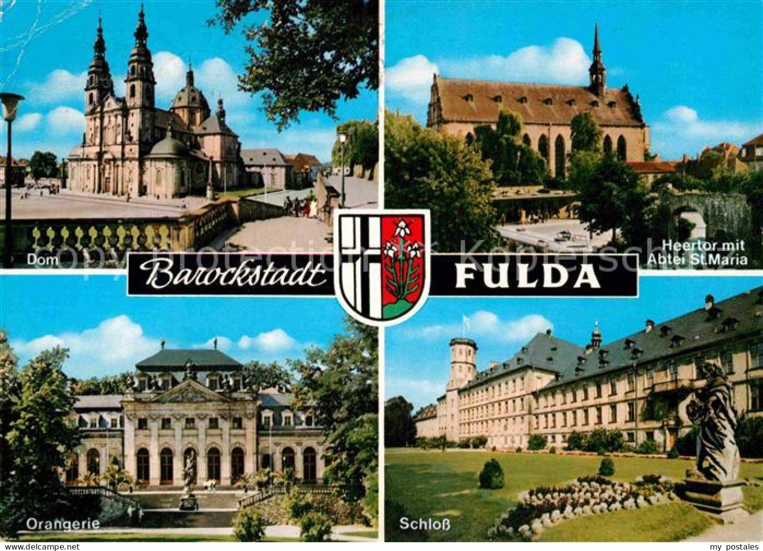 72875616 Fulda Dom Heertor Mit Abtei St Maria Schloss Orangerie Barockstadt Fuld - Fulda
