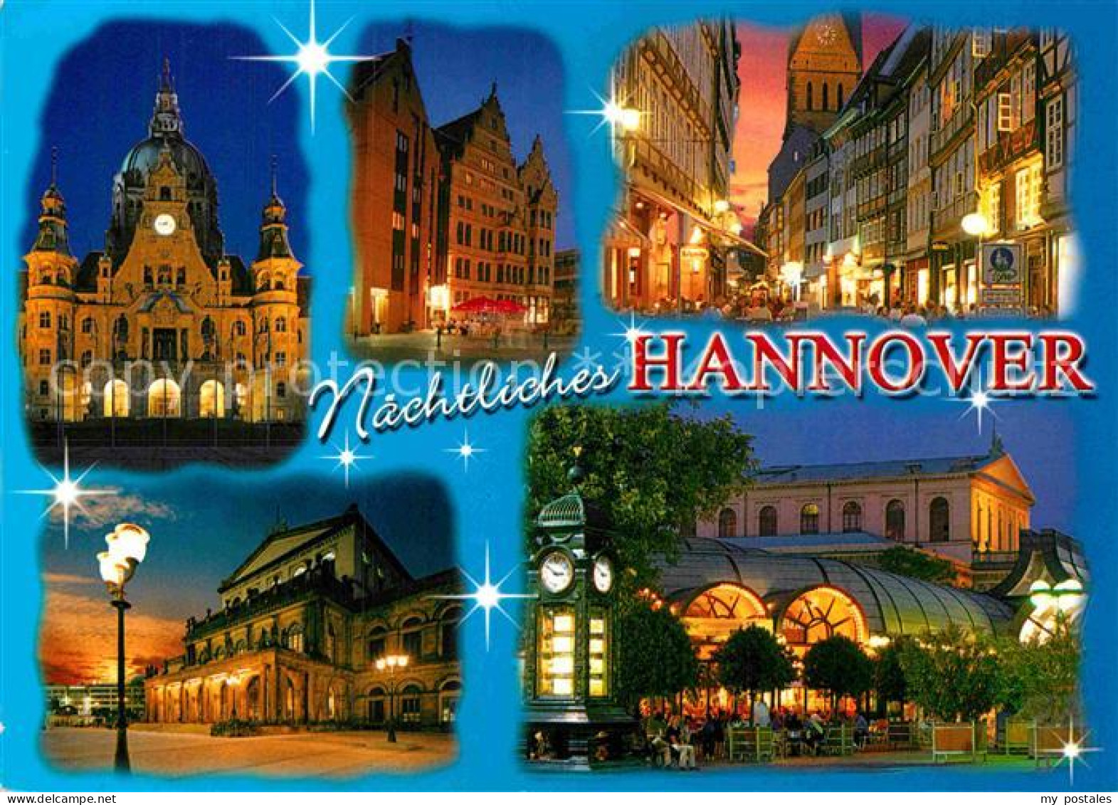 72875396 Hannover Motive Aus Der Altstadt Bei Nacht Cafe Restaurant Hannover - Hannover