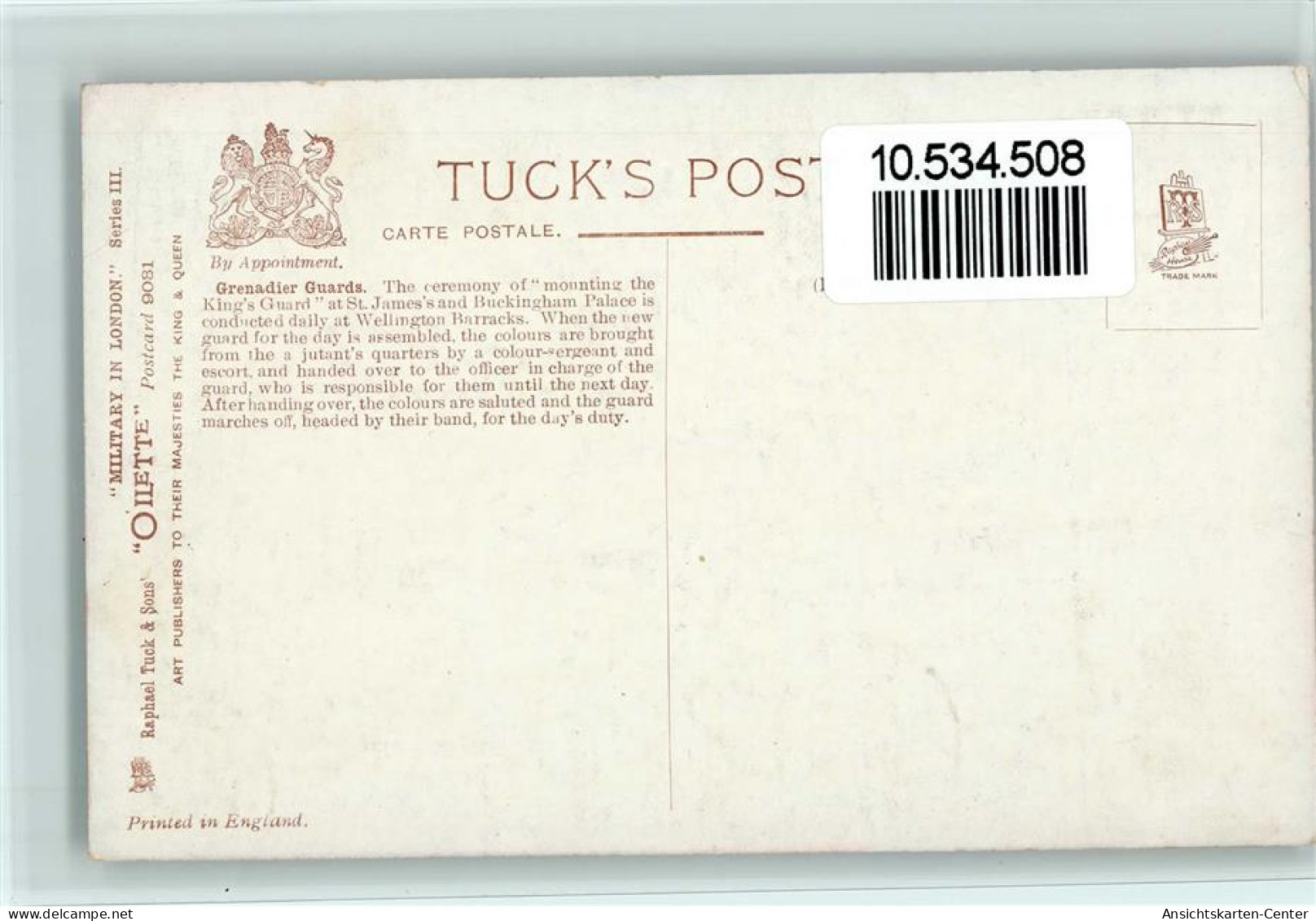 10534508 - Tucks / Raphael Tuck & Son Milityry In - Altri & Non Classificati