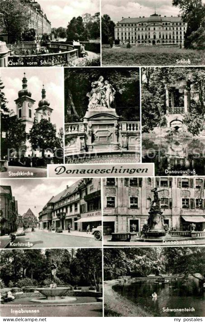 72875250 Donaueschingen Quelle Schloss Stadtkirche Denkmal Donauausfluss Karlstr - Donaueschingen