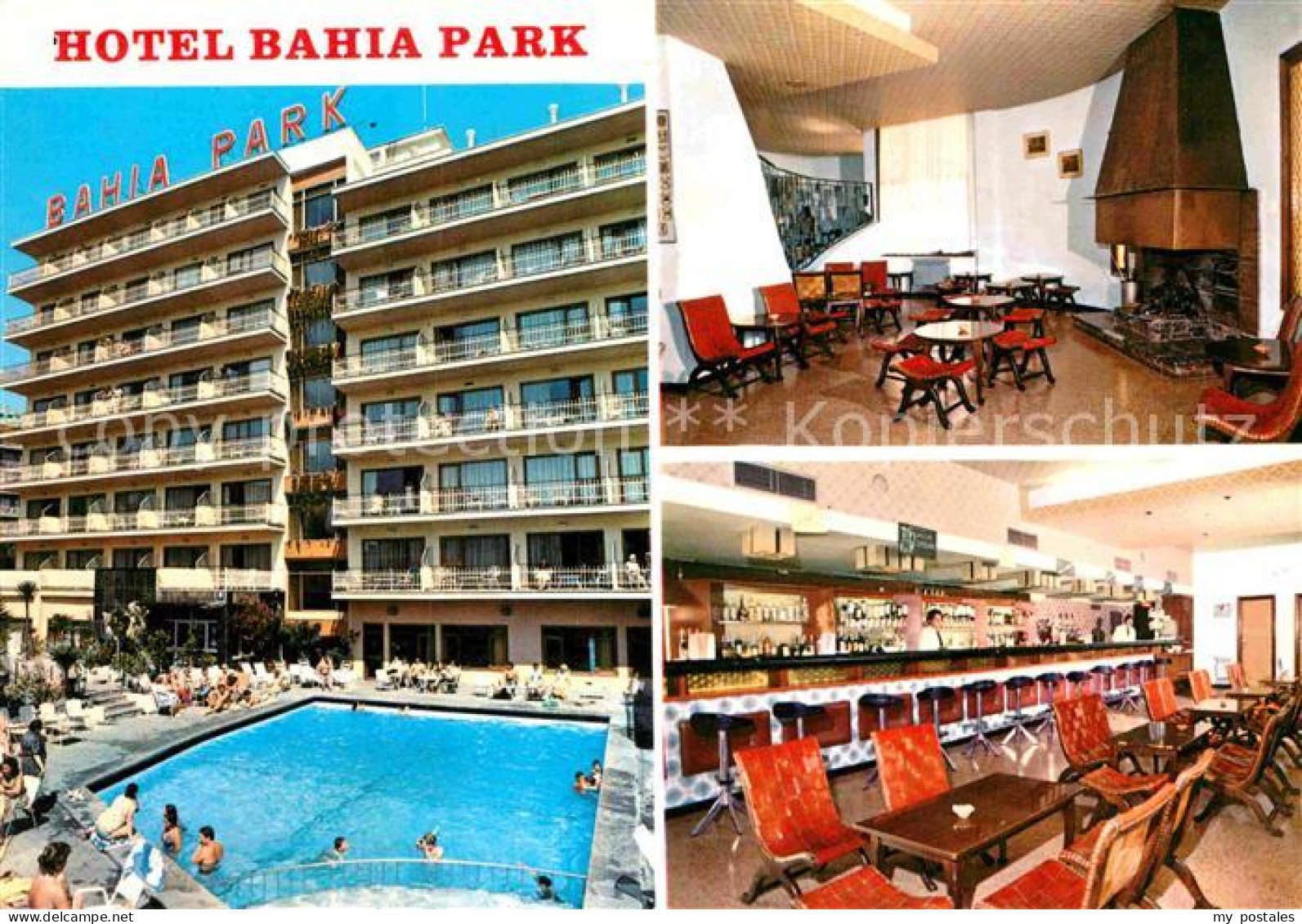 72875100 El Arenal Mallorca Hotel Bahia Park Swimming Pool Bar Kaminzimmer  - Autres & Non Classés