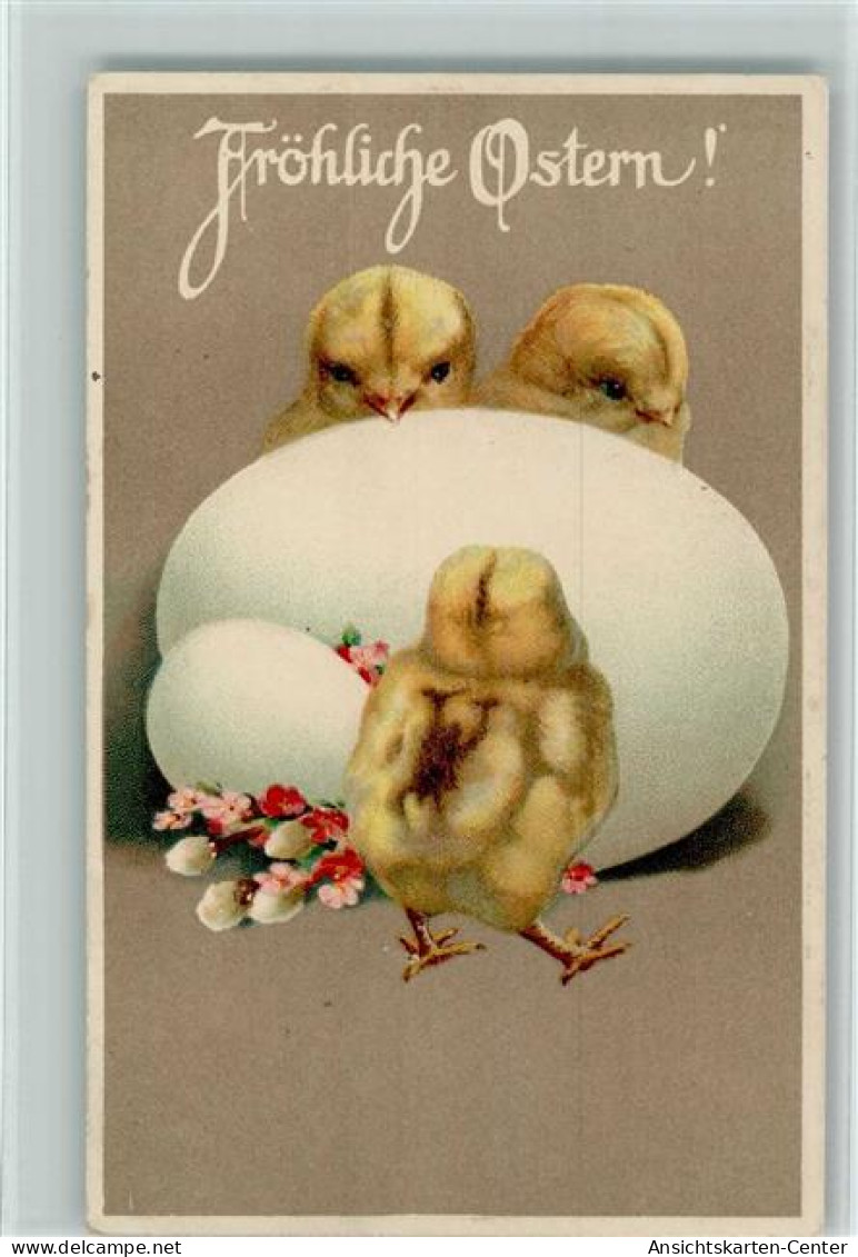 10166608 - Huehner / Kueken Ostern - Kueken Mit Grosse Eier - Autres & Non Classés