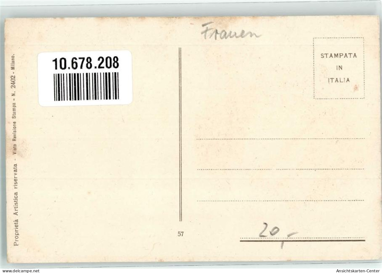 10678208 - Frau Mit Einem Roten Schal Italienische Kuenstlerkarte - Autres & Non Classés