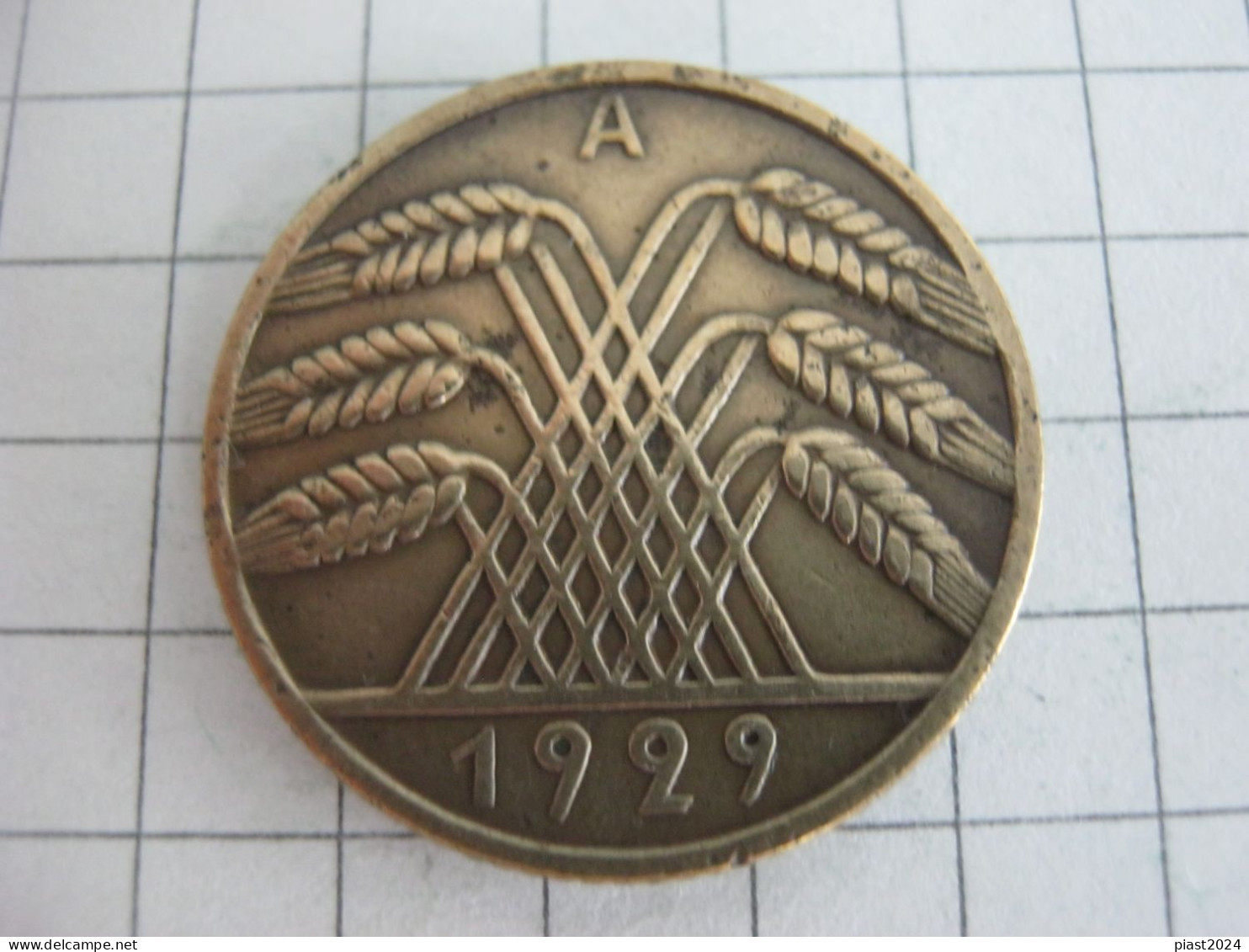 Germany 10 Reichspfennig 1929 A - 10 Renten- & 10 Reichspfennig