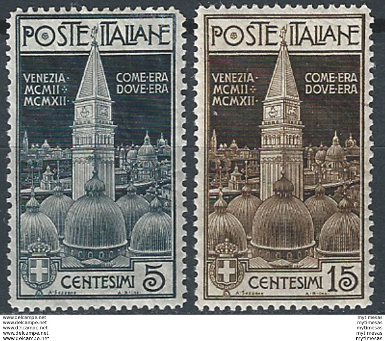 1912 Italia San Marco 2v. Bc MNH Sassone N. 97/98 - Andere & Zonder Classificatie