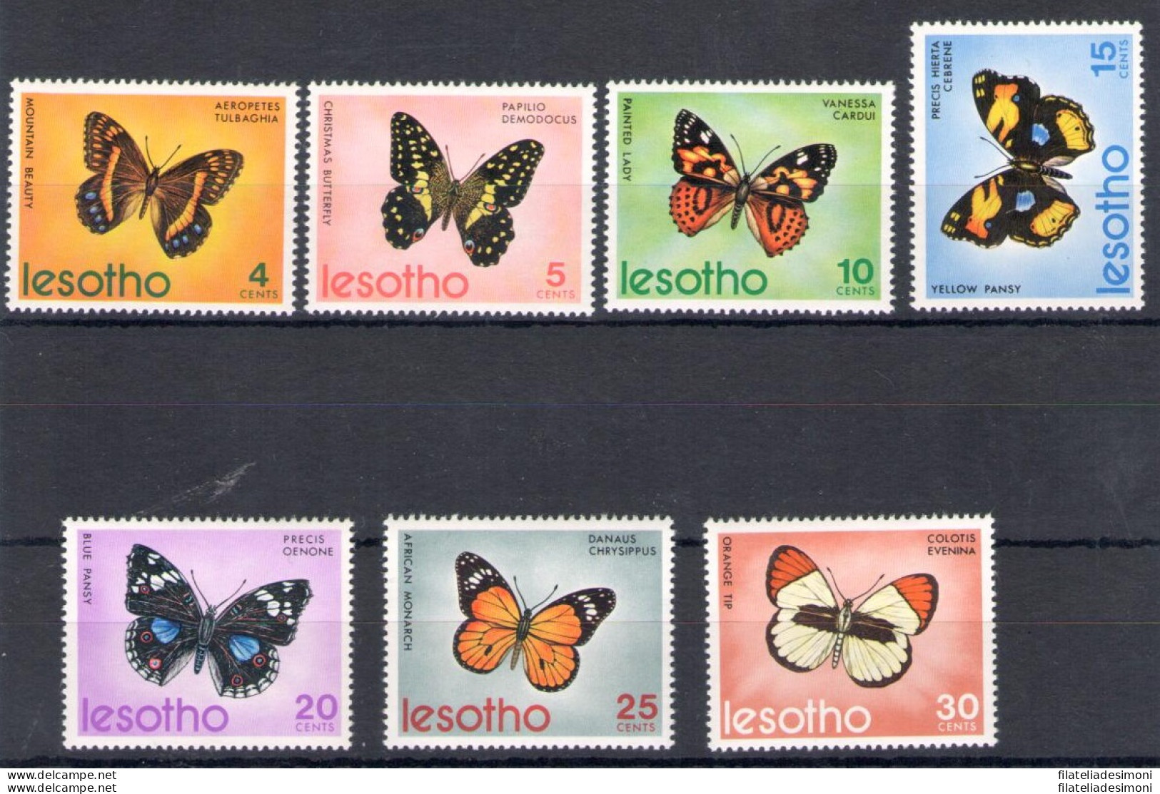 1973 Lesotho, Yvert N. 242/48 - Farfalle - MNH** - Vlinders