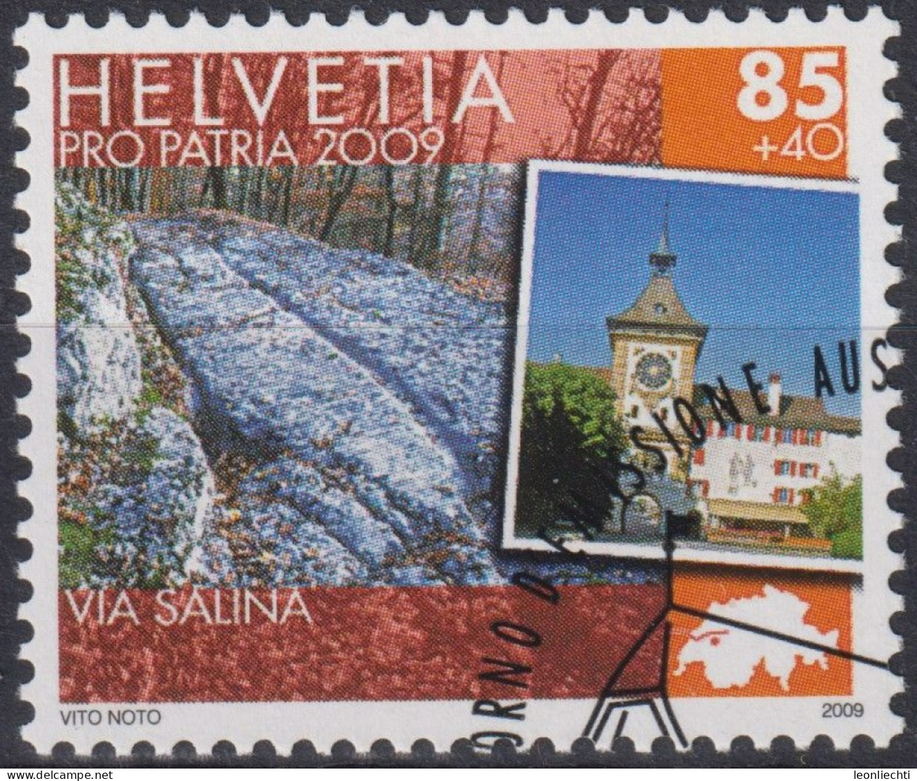 2009 Schweiz Pro Patria, Kulturwege Der Schweiz, Via Salina ⵙ Zum:CH B305, Mi:CH 2109, Yt:CH 2028 - Usati