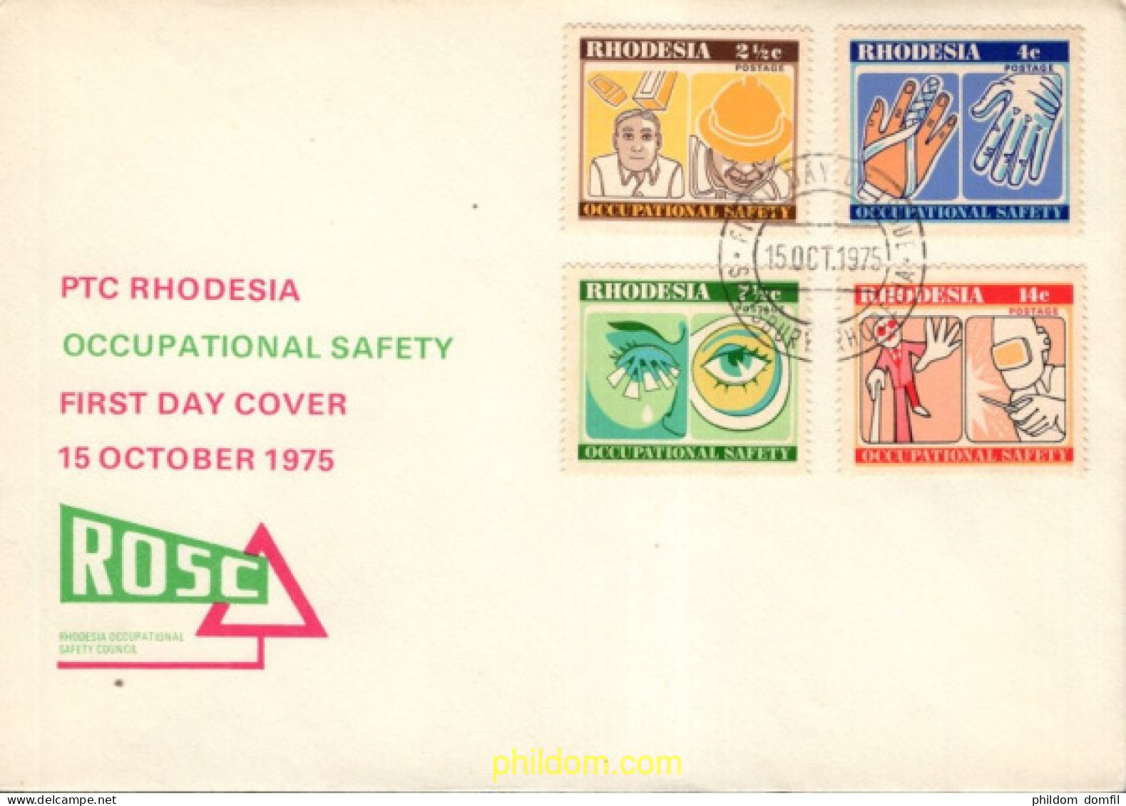 730603 MNH RODESIA 1975 OCUPACION SEFARTI - Rhodesia (1964-1980)
