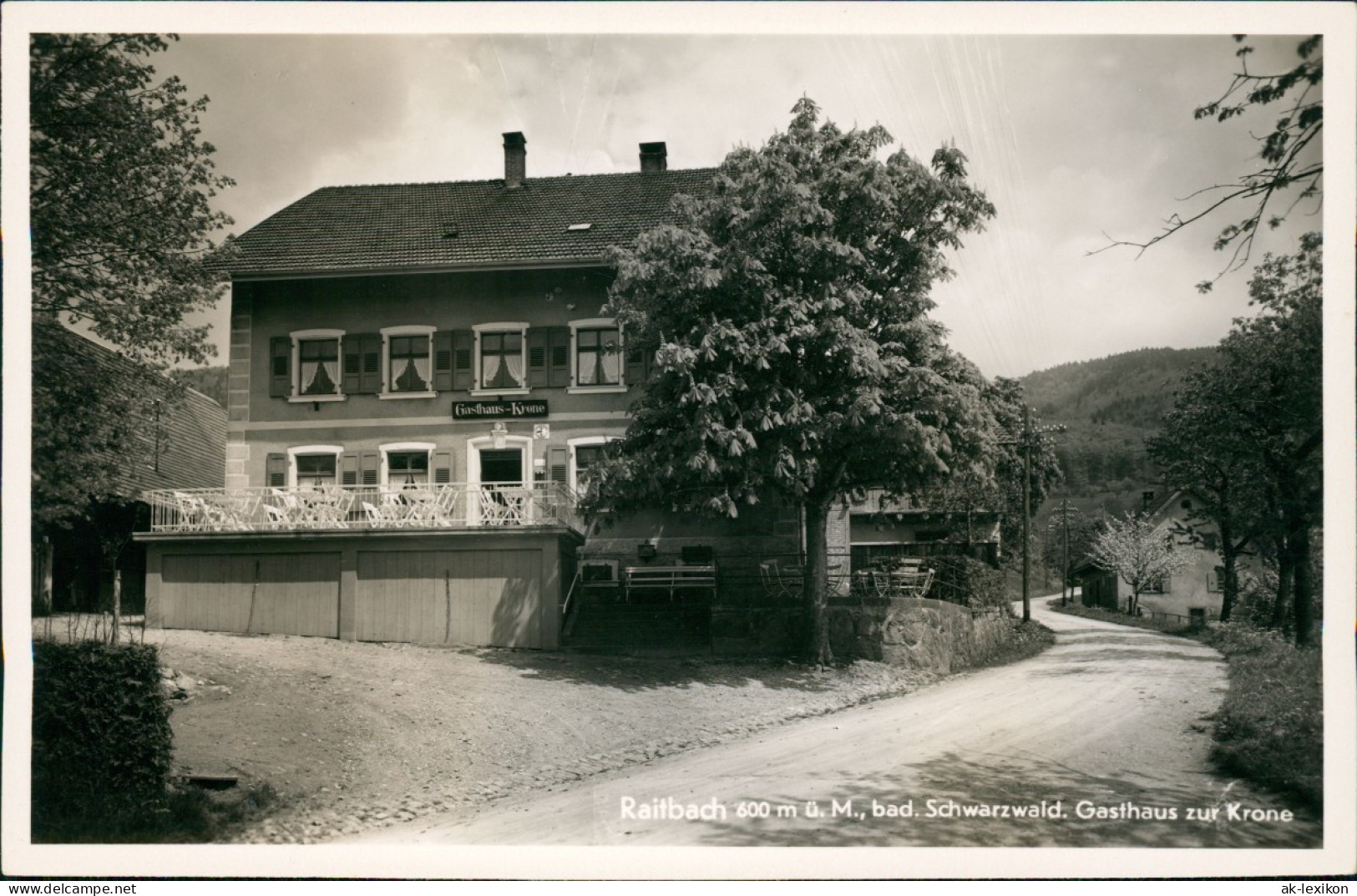 Ansichtskarte Schopfheim Gasthaus-Krone - Fotokarte 1939 - Schopfheim