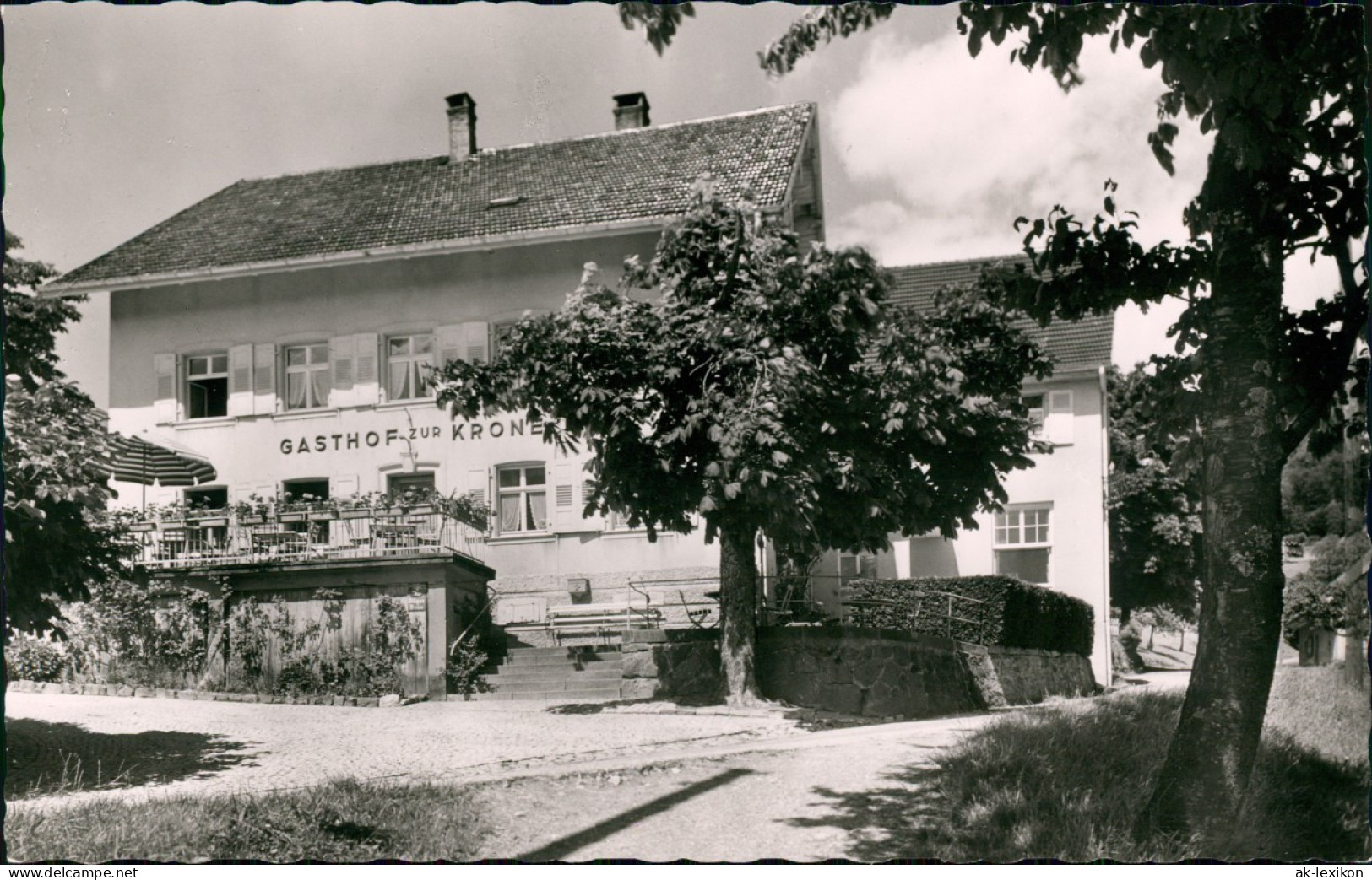 Ansichtskarte Raitbach-Schopfheim Gasthaus Zur Krone - Raitbach 1962 - Schopfheim