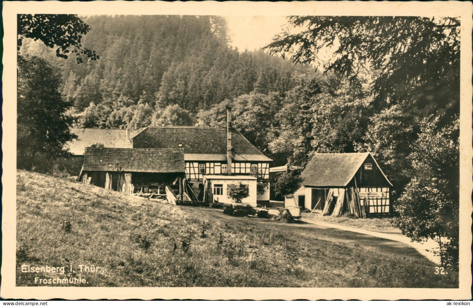 Ansichtskarte Eisenberg (Thüringen) Froschmühle - Fotokarte 1930 - Eisenberg