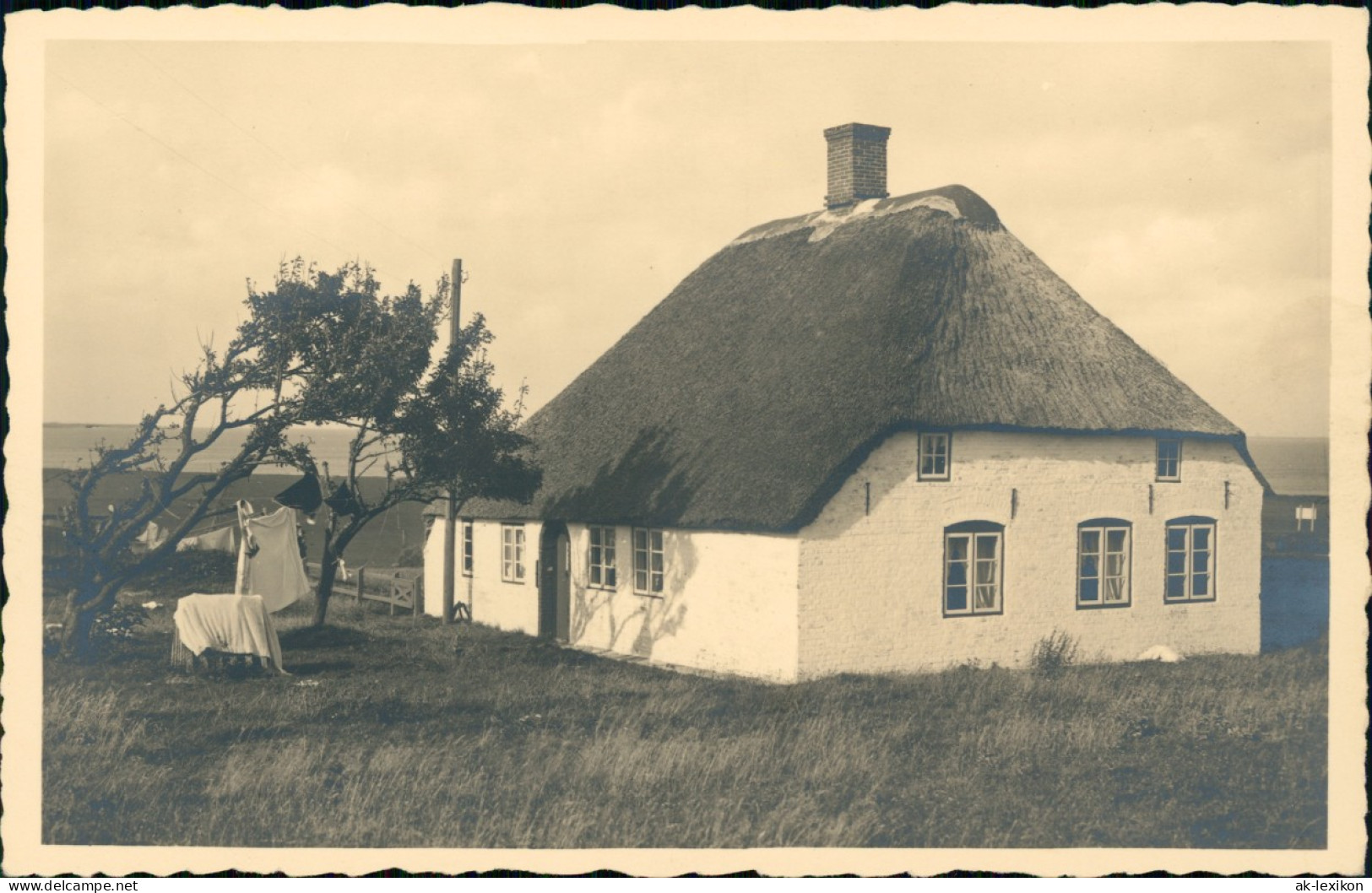 Ansichtskarte Föhr-Amrum Altes Friesenhaus Nordseeinsel - Fotokarte 1930 - Other & Unclassified