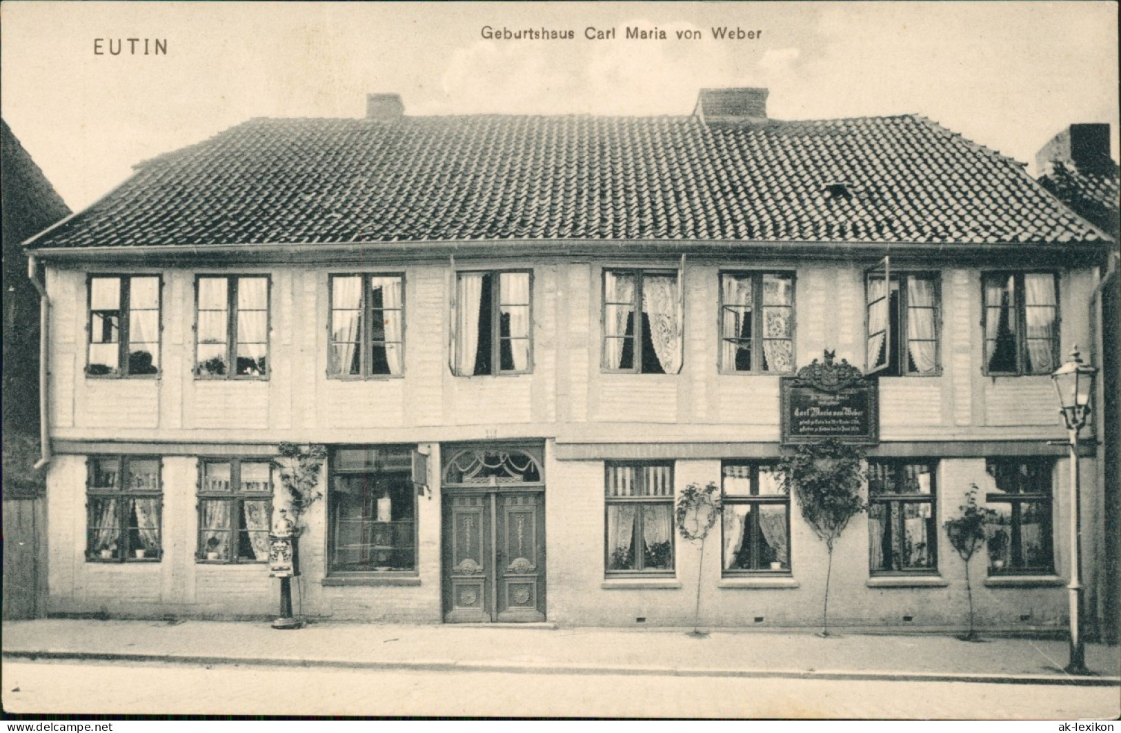 Ansichtskarte Eutin Geburtshaus Carl Maria Von Weber 1918 - Autres & Non Classés