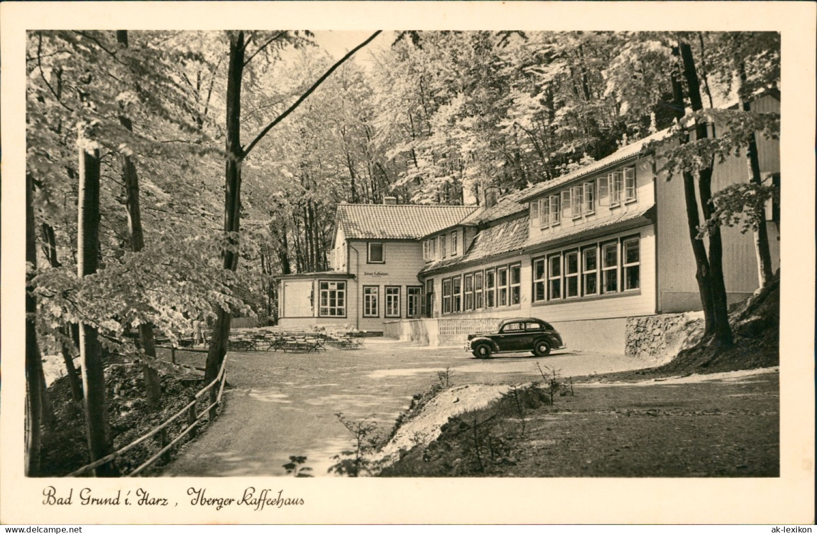 Ansichtskarte Bad Grund (Harz) Iberger Kaffeehaus 1934 - Bad Grund