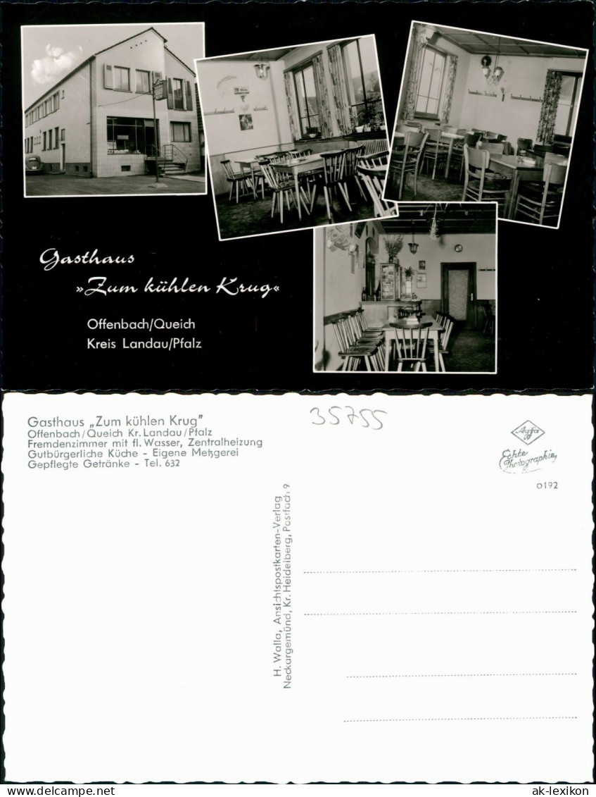 Ansichtskarte Offenbach An Der Queich Gasthaus Zum Kühlen Kruge MB 1962 - Other & Unclassified