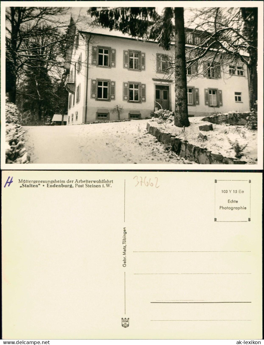 Endenburg-Steinen (Baden) Müttergenesungsheim Der Arbeiterwohlfahrt 1939 - Other & Unclassified