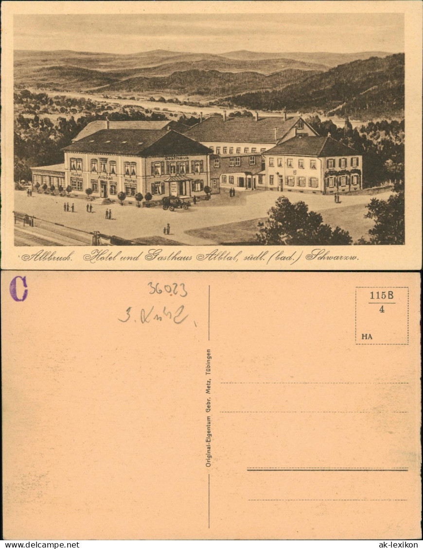 Ansichtskarte Albbruck Hotel Albtal - Künstlerkarte 1922 - Other & Unclassified