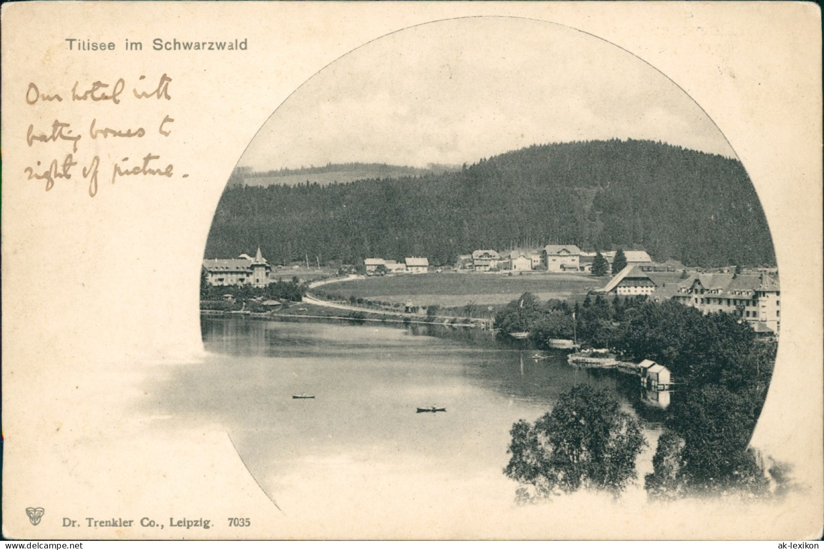 Ansichtskarte Titisee-Neustadt Blick Auf Stadt Und Hotel 1903 - Titisee-Neustadt