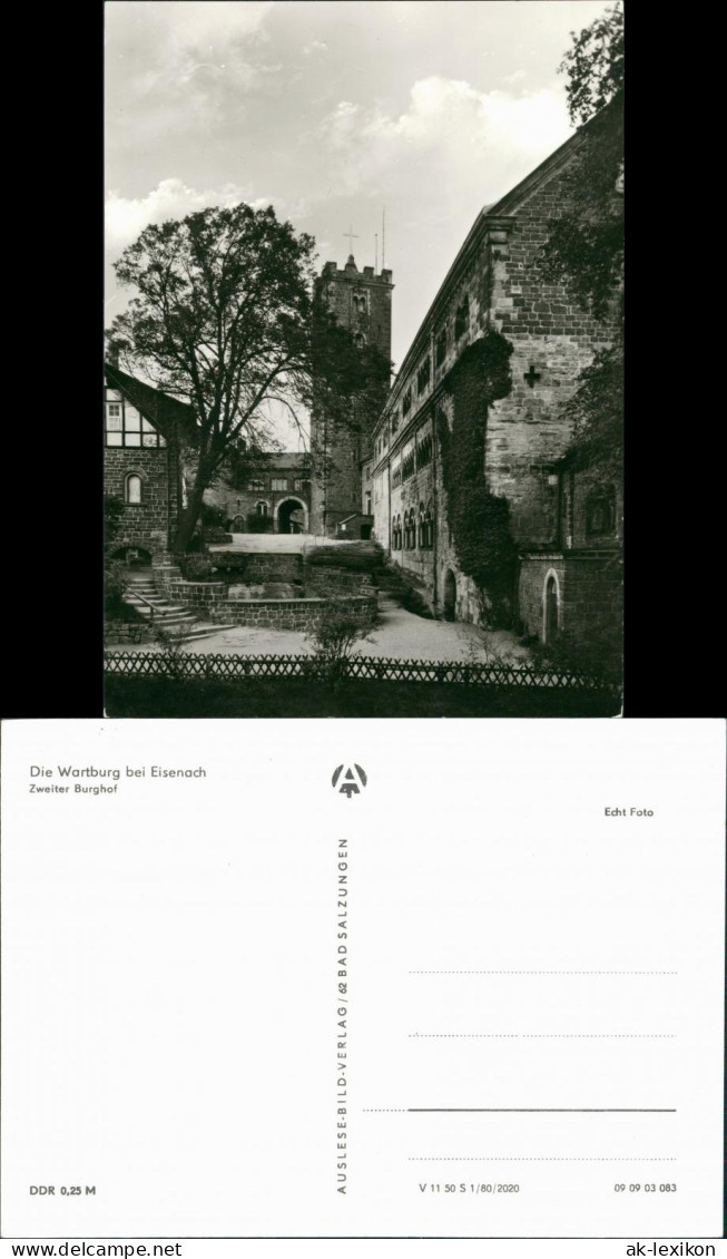Ansichtskarte Eisenach Die Wartburg, Zweiter Burghof 1980 - Eisenach