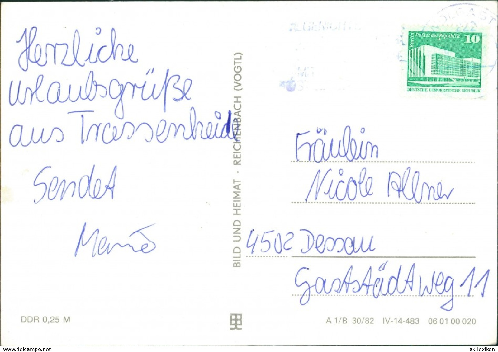 Ansichtskarte .Mecklenburg-Vorpommern Ostsee, Segelboot, Fischerboot 1982 - Sonstige & Ohne Zuordnung