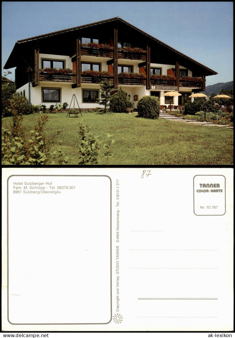 Ansichtskarte Sulzberg (Oberallgäu) Hotel Sulzberger Hof 1988 - Other & Unclassified