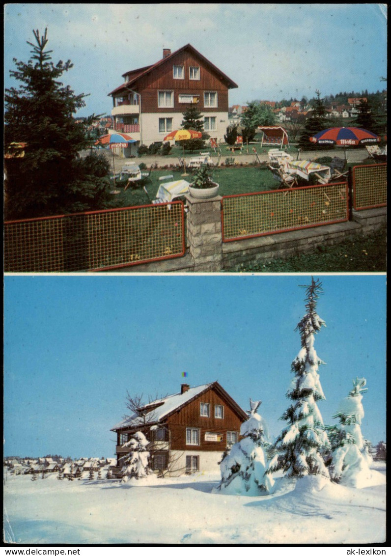 Ansichtskarte Hohegeiß-Braunlage Hotel-Pension HAUS SONNENECK 2 Bild 1973 - Braunlage