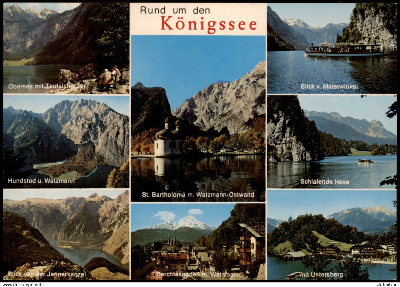 Ansichtskarte Schönau Am Königssee Mehrbild - Umlandansichten 1978 - Other & Unclassified