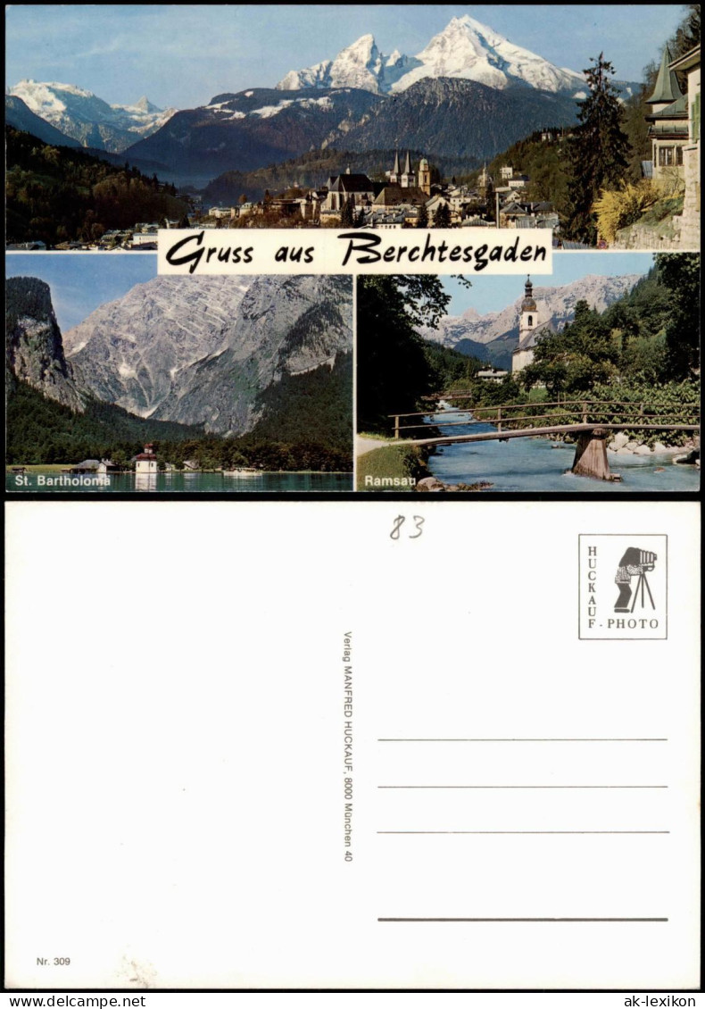 Ansichtskarte Berchtesgaden 3 Bild: Ramsau St. Bartholoma 1973 - Berchtesgaden