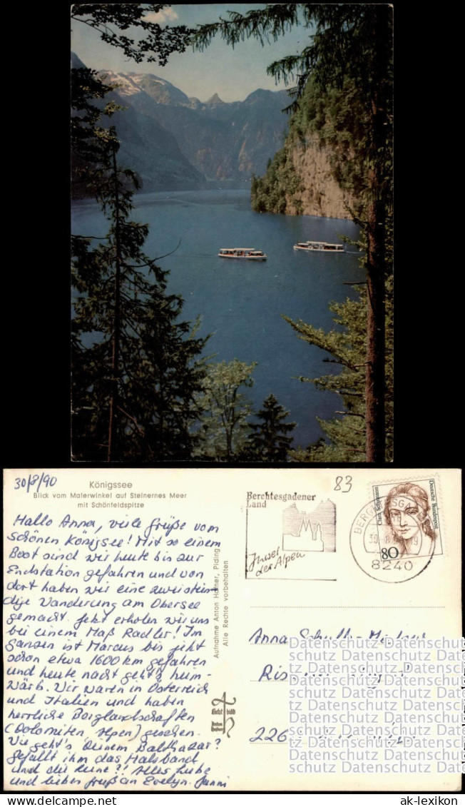 Ansichtskarte Schönau Am Königssee Malerwinkel Am Königssee 1990 - Other & Unclassified